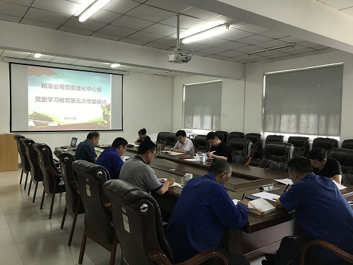 新濼公司召開黨委理論學習中心組黨史學習教育第五次專題研討